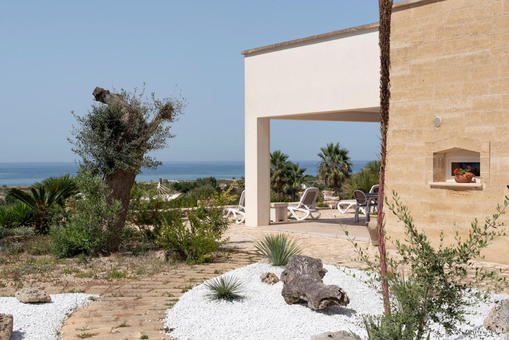 Le Gioie - Villa Macchia Mediterranea - Splendida Villa Vista Mare Immersa Nel Verde Torre Pali Exteriér fotografie