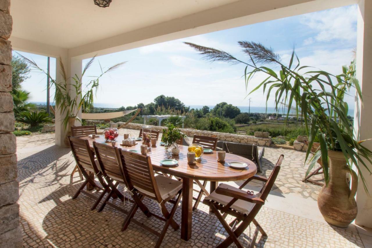 Le Gioie - Villa Macchia Mediterranea - Splendida Villa Vista Mare Immersa Nel Verde Torre Pali Exteriér fotografie