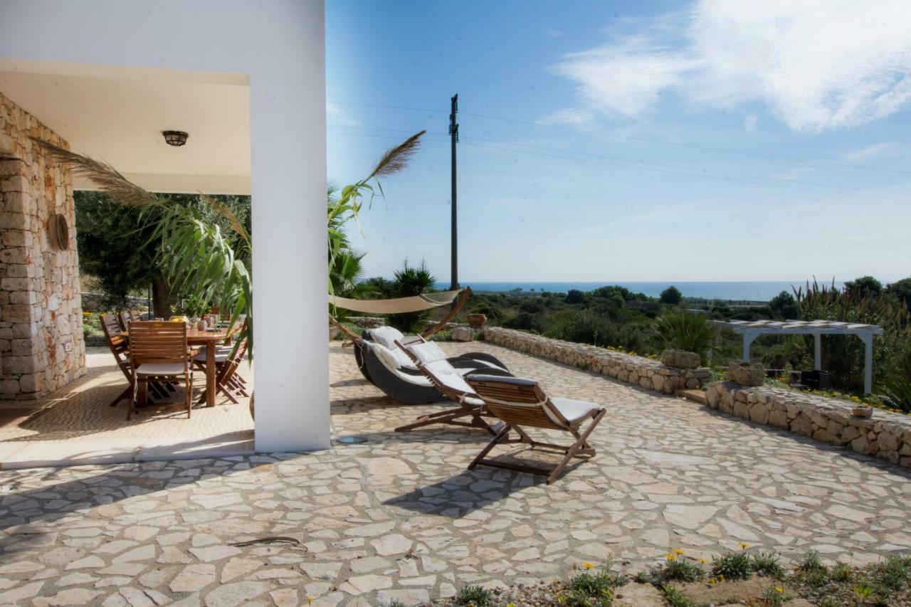 Le Gioie - Villa Macchia Mediterranea - Splendida Villa Vista Mare Immersa Nel Verde Torre Pali Exteriér fotografie